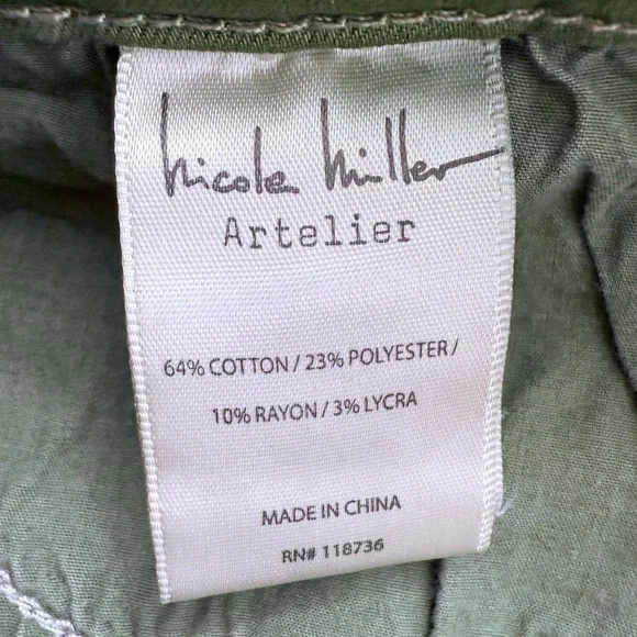 Nicole Miller Artelier Green Flare Jeans Size 27 - Picture 11 of 11